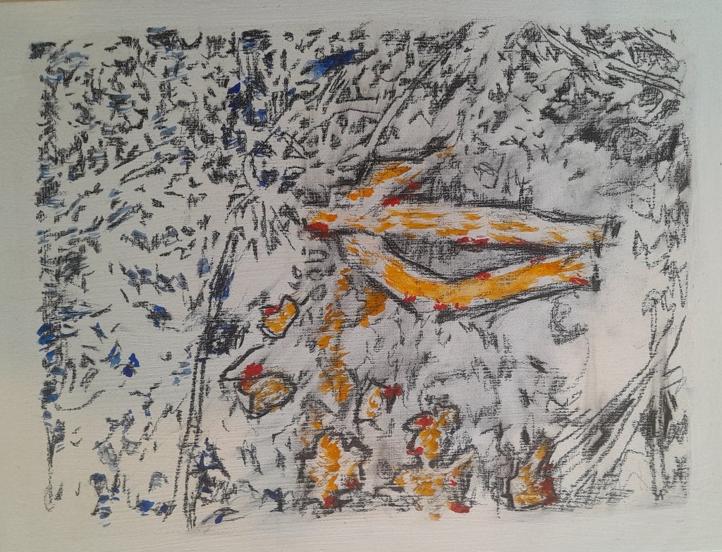 Figuratief - abstract, geen titel 2024 01, Antiek en Kunst, Ophalen