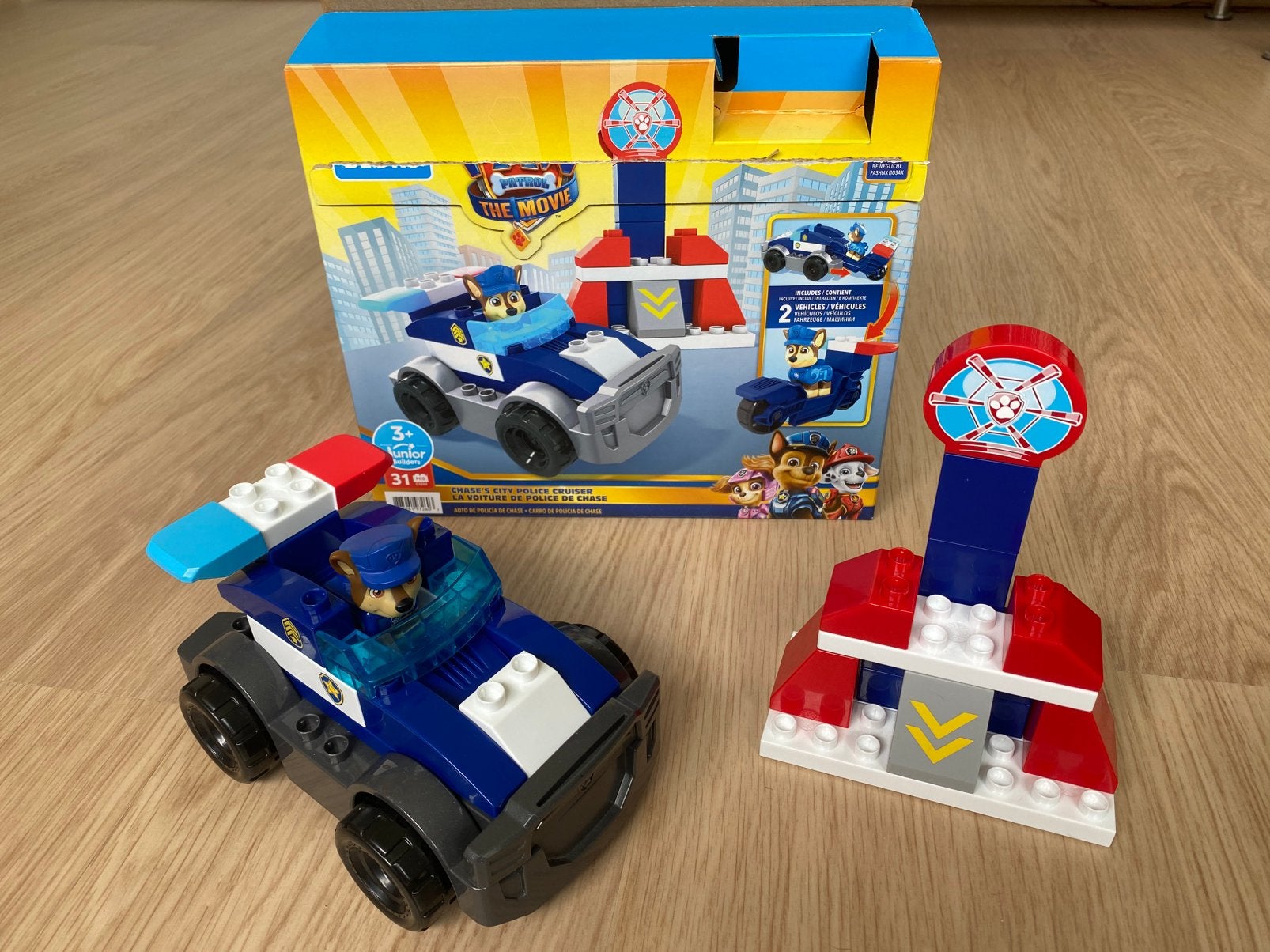 Mega bloks - Paw Patrol Chase politieauto, Ophalen of Verzenden, Gebruikt