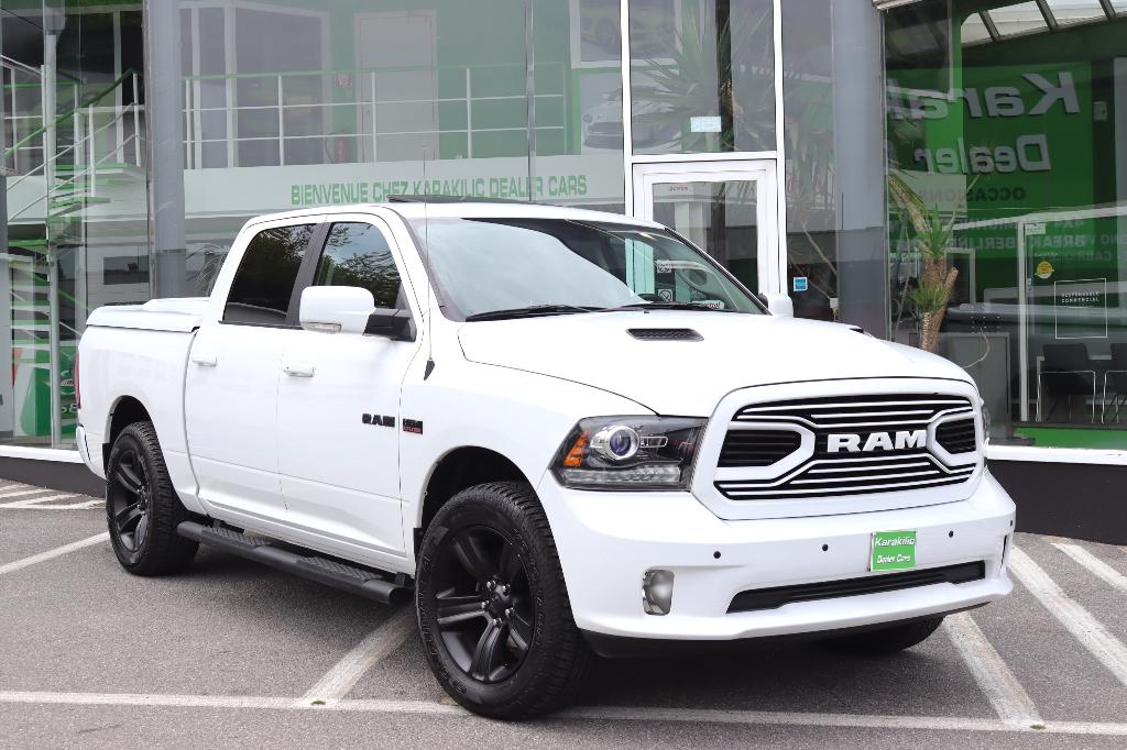 DODGE RAM 5.7i 401CV LPG 200L SPORT CREW CAB FULL TVAC, Autos, Dodge, Cuir, Achat, Euro 6, Noir