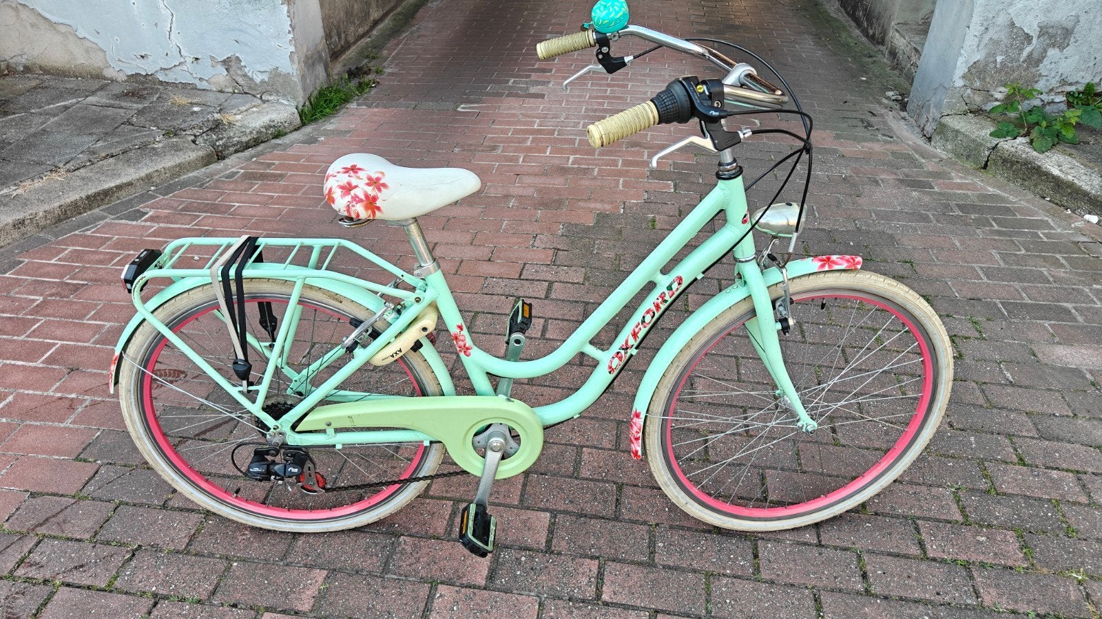 Betrouwbare Oxford 26 inch meisjesfiets - Technisch in topst, Fietsen en Brommers, Ophalen, Gebruikt, Velgrem, Versnellingen