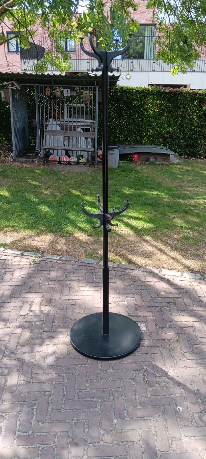 Stalen kapstok, Huis en Inrichting, Woonaccessoires | Kapstokken, Ophalen, Gebruikt, Metaal, Staande kapstok