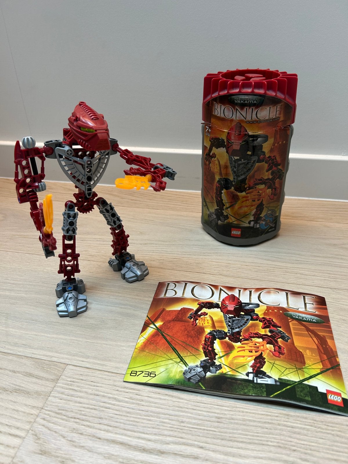 Lego bionicle vakama 8736, Ophalen of Verzenden, Zo goed als nieuw, Lego, Bionicle