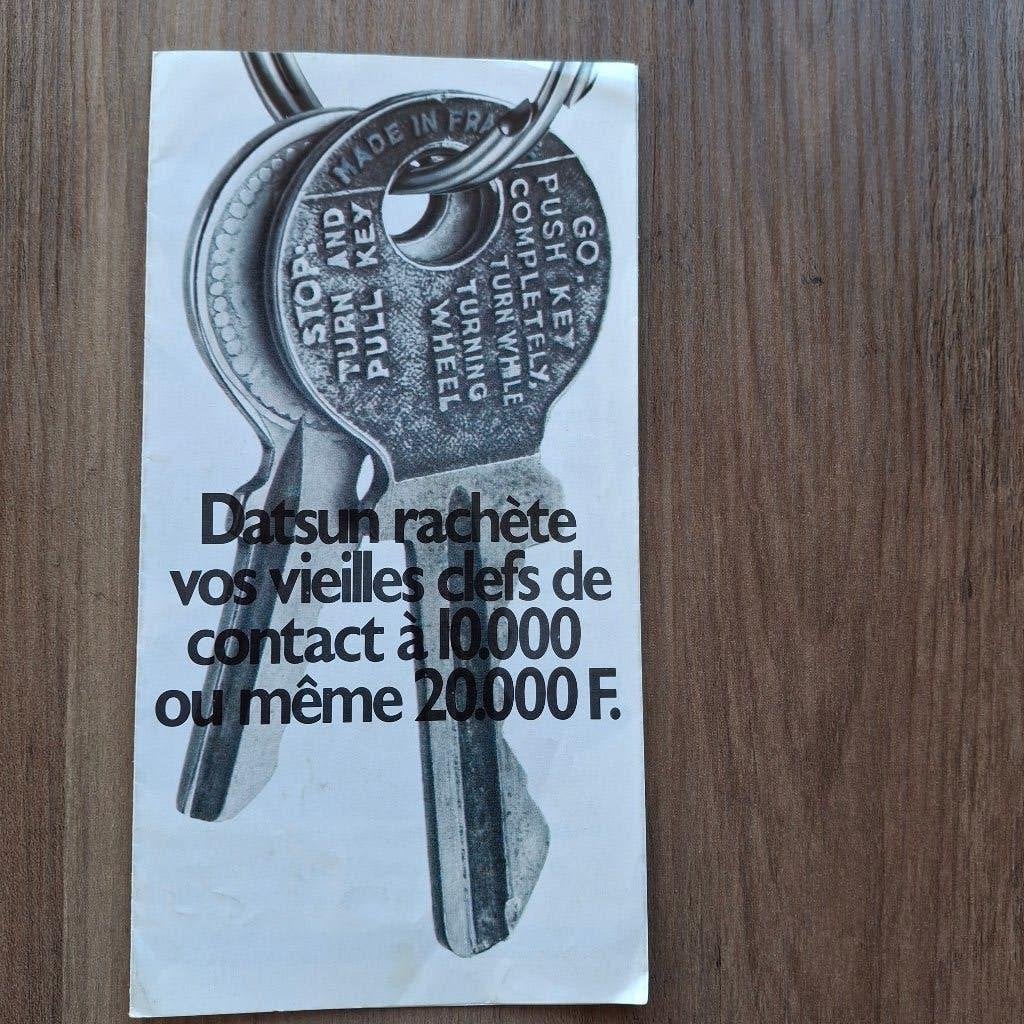 DATSUN rachète vos vieilles clefs de contact ....., Ophalen of Verzenden, Nieuw, Overige merken