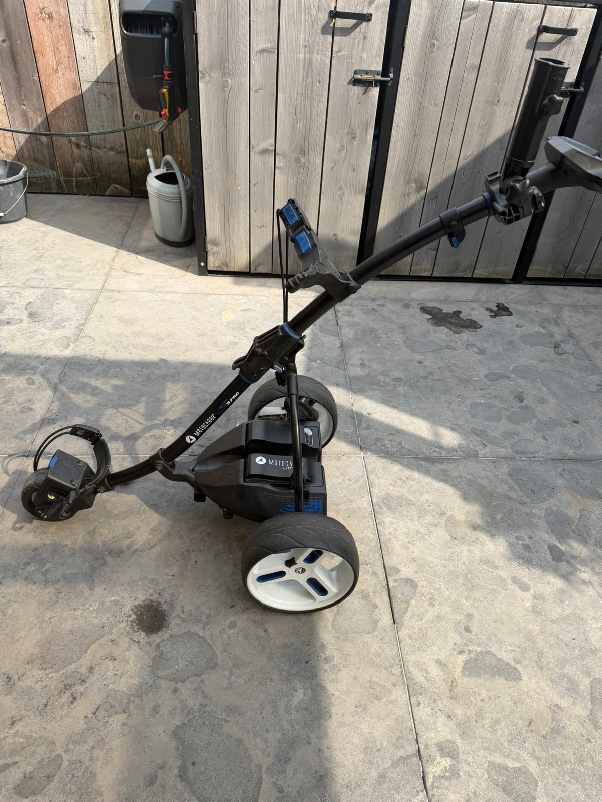 Motocaddy S3 Pro elecktrische golftrolley, Sport en Fitness, Golf, Ophalen, Zo goed als nieuw