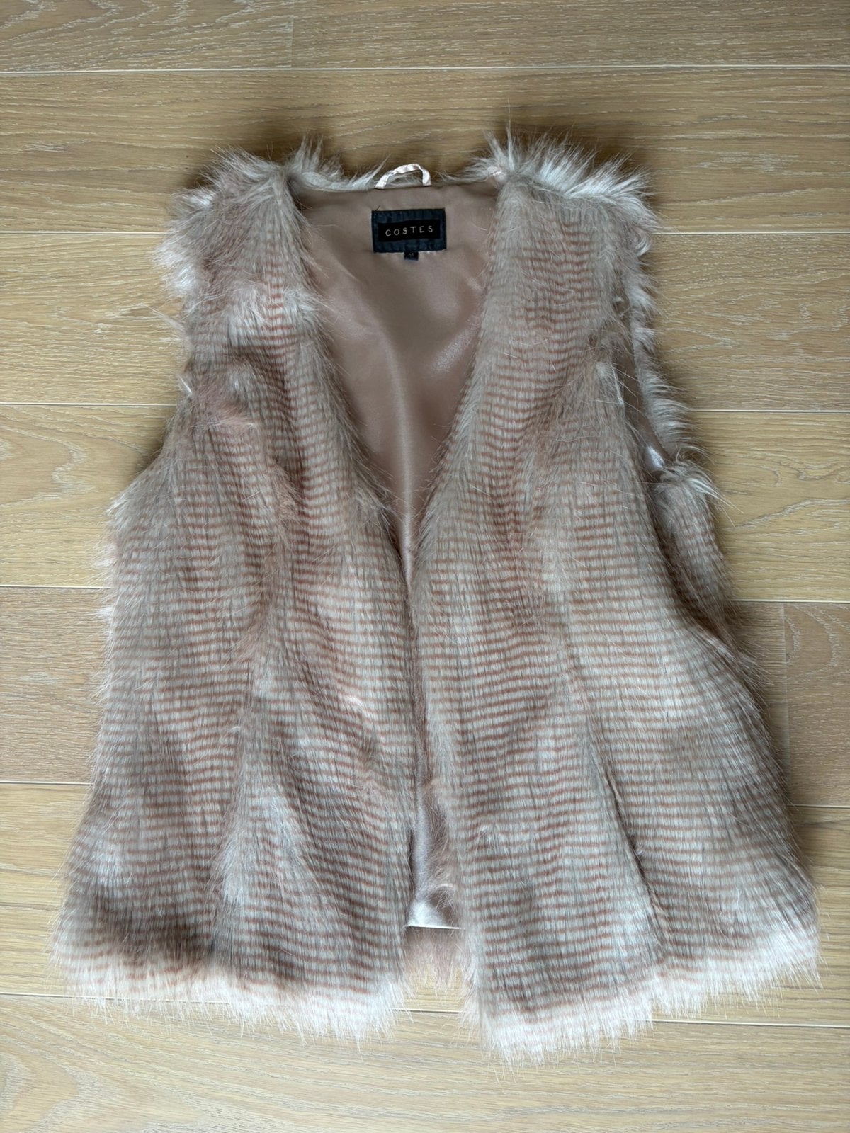 Costes faux fur vest M, Kleding | Dames, Ophalen of Verzenden, Zo goed als nieuw, Maat 38/40 (M), Roze