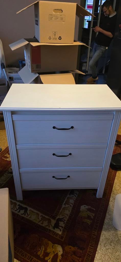 Ikea kast met 3 schuiven, Ophalen, Gebruikt, Modern / landelijk, 50 tot 100 cm