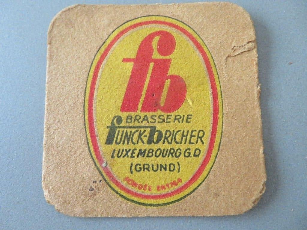 bierviltje FB Brasserie Funck - Bricher Luxembourg, Enlèvement ou Envoi, Comme neuf, Sous-bock, Autres marques