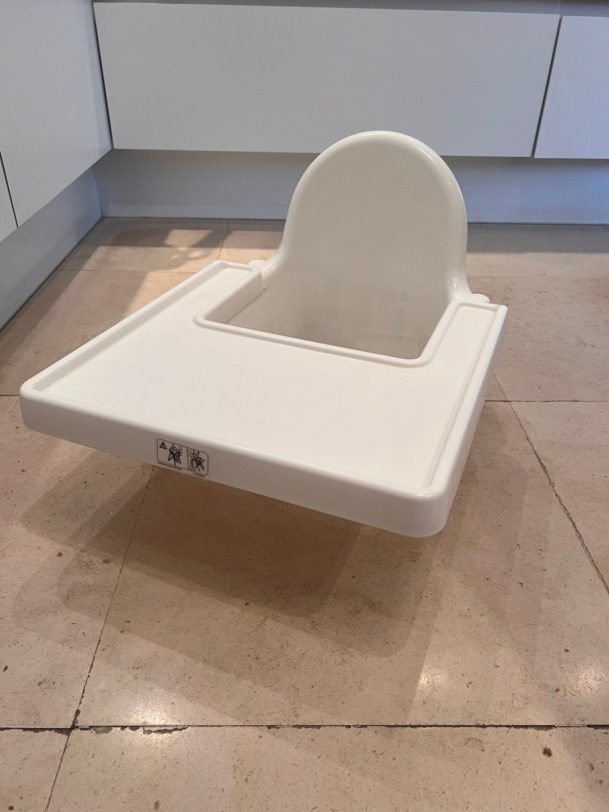 IKEA ANTILOP kinderstoel – wit met blad, Enlèvement, Comme neuf