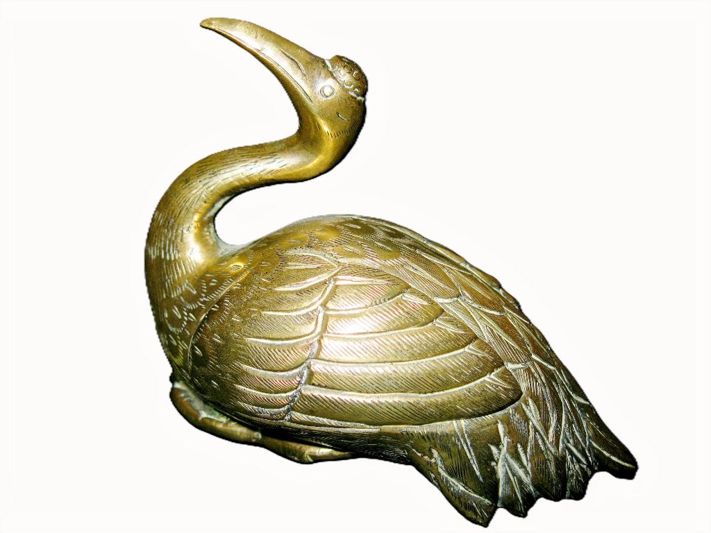 Antiek Bronze de Vienne? bronzen vogel, Ophalen, Koper