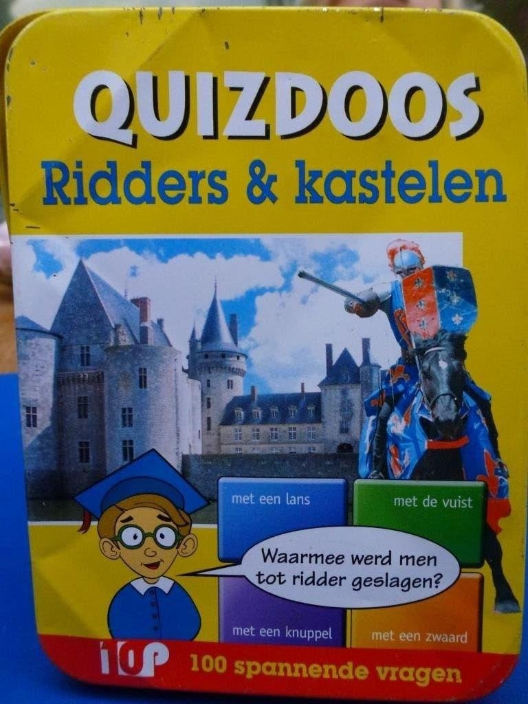 Quizdoos ridders & kastelen, Ophalen of Verzenden, Gebruikt, Puzzelen