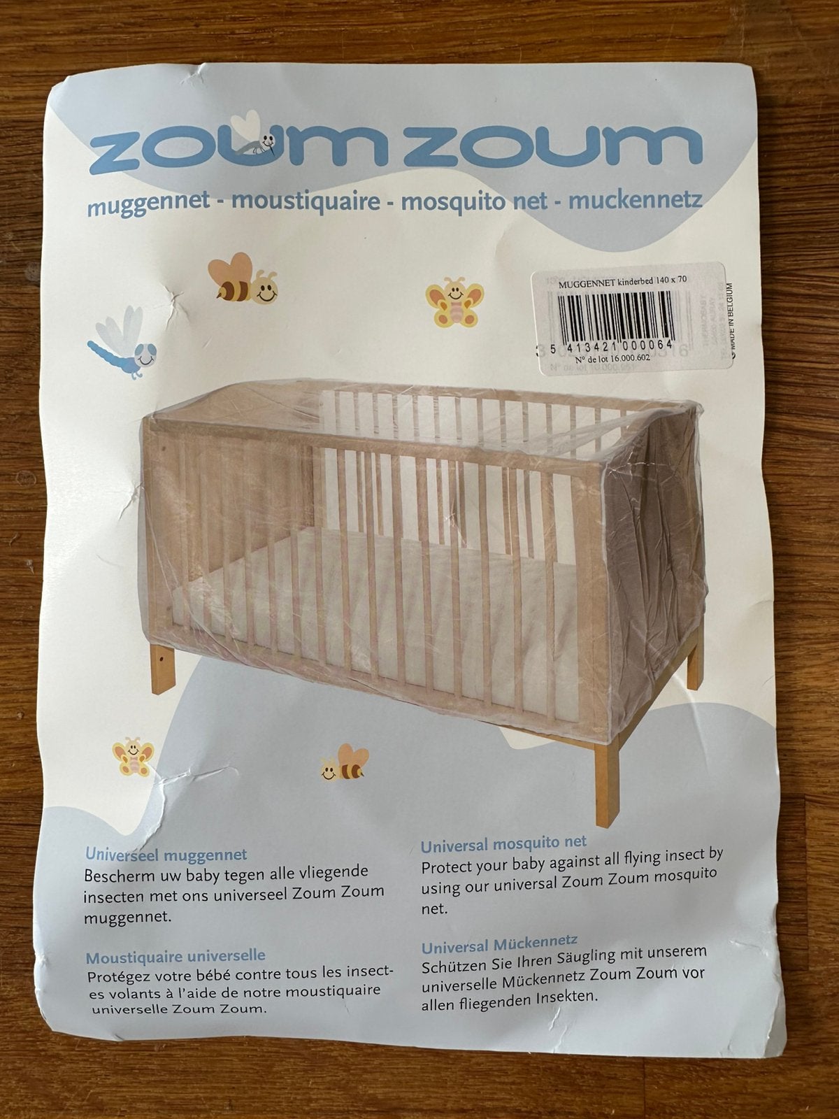 Muggennet kinderbed, Ophalen, Zo goed als nieuw