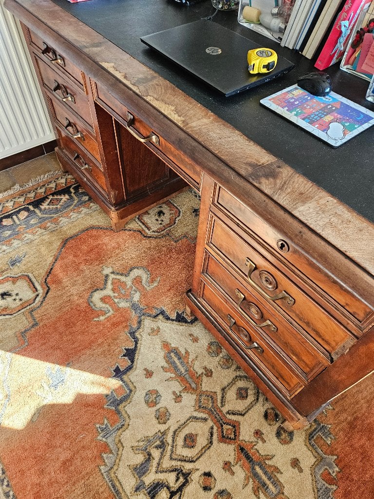 Bureau met stoel, Ophalen, 160 cm, Gebruikt, Hout