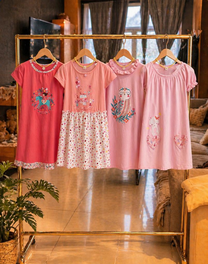 4 robe de nuit impeccable, Kinderen en Baby's, Kinderkleding | Maat 134, Ophalen, Zo goed als nieuw, Meisje, Nacht- of Onderkleding