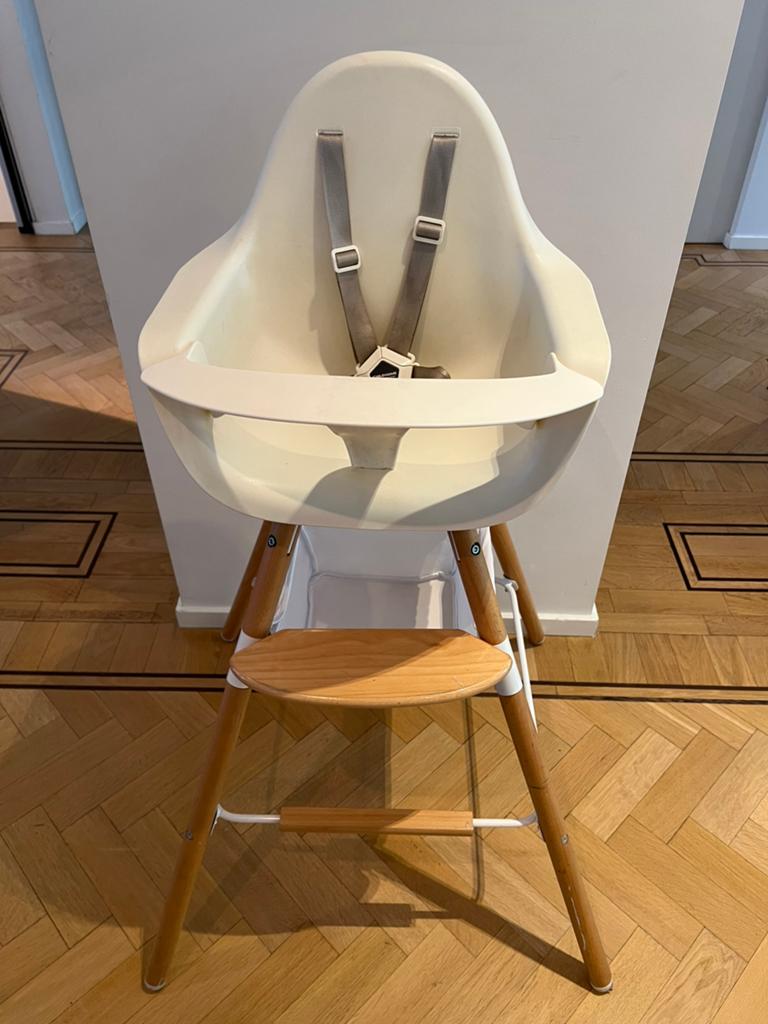 Chaise Haute Bébé, hauteur ajustable, Kinderen en Baby's, Kinderstoelen, Ophalen, Zo goed als nieuw, Meegroeistoel, Gordel(s)