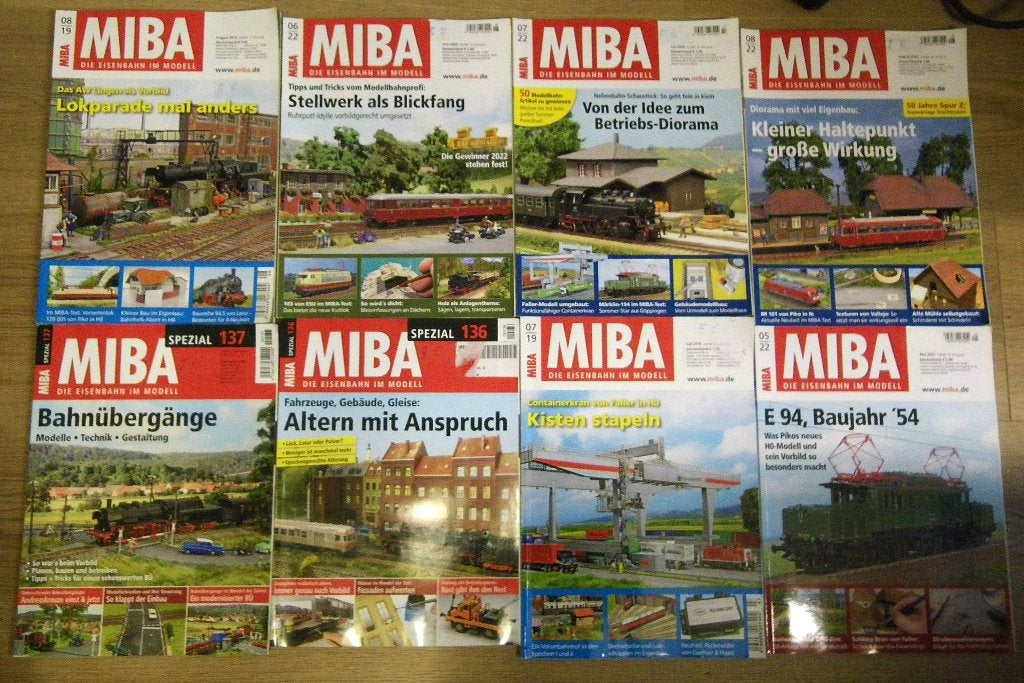 TIJDSCHRIFTEN MIBA EISENBAHN IM MODEL/EISENBAHN MODELMAGAZI, Hobby en Vrije tijd, Overige merken, Gebruikt, Gelijkstroom of Wisselstroom