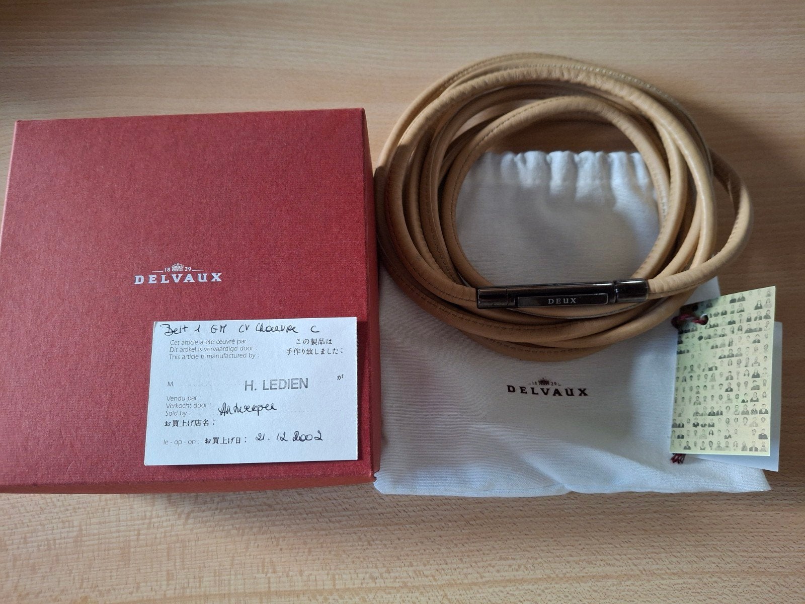 Delvaux Ceinture, Enlèvement ou Envoi