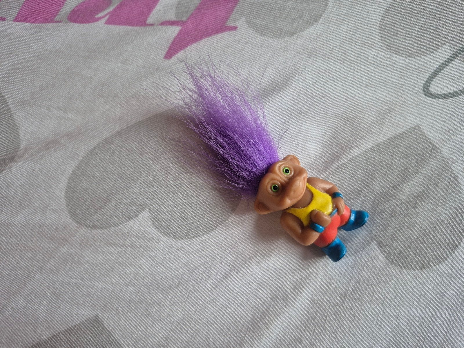 troll vintage popje mini 5cm, Verzamelen, Ophalen of Verzenden
