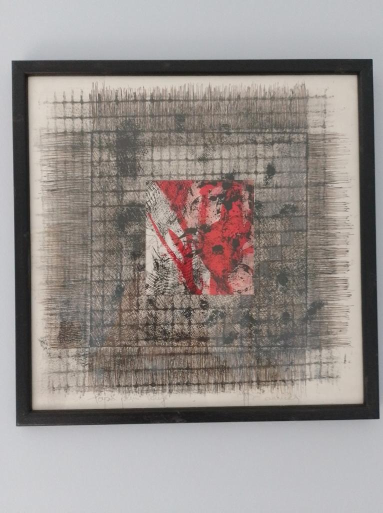 Kunstwerkje, gemengde techniek, gesigneerd, Ophalen of Verzenden