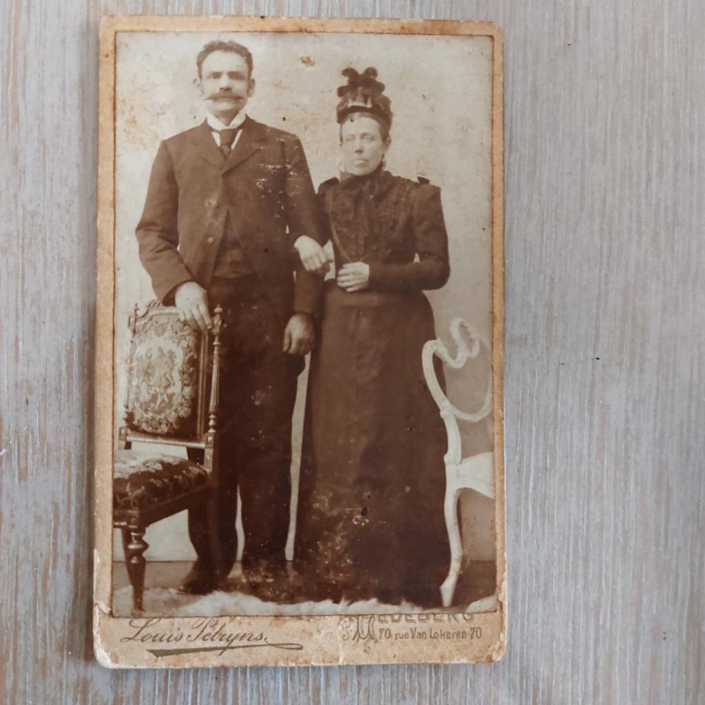 Oude kabinetfoto : koppel (CDV-formaat), Verzamelen, Ophalen of Verzenden