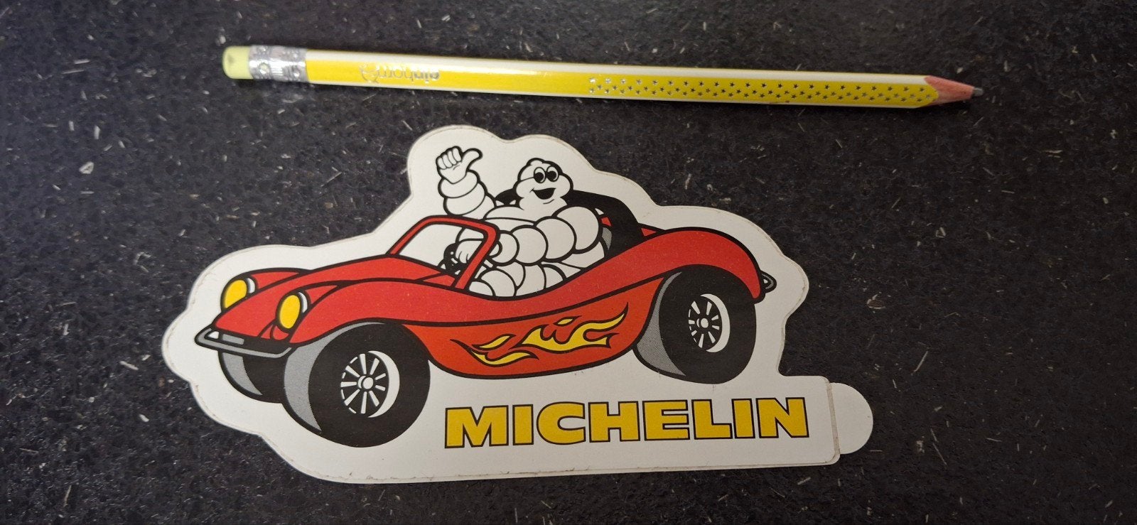 Autocollant pour pneu de voiture Buggy, mascotte Michelin, Enlèvement ou Envoi, Comme neuf, Marque
