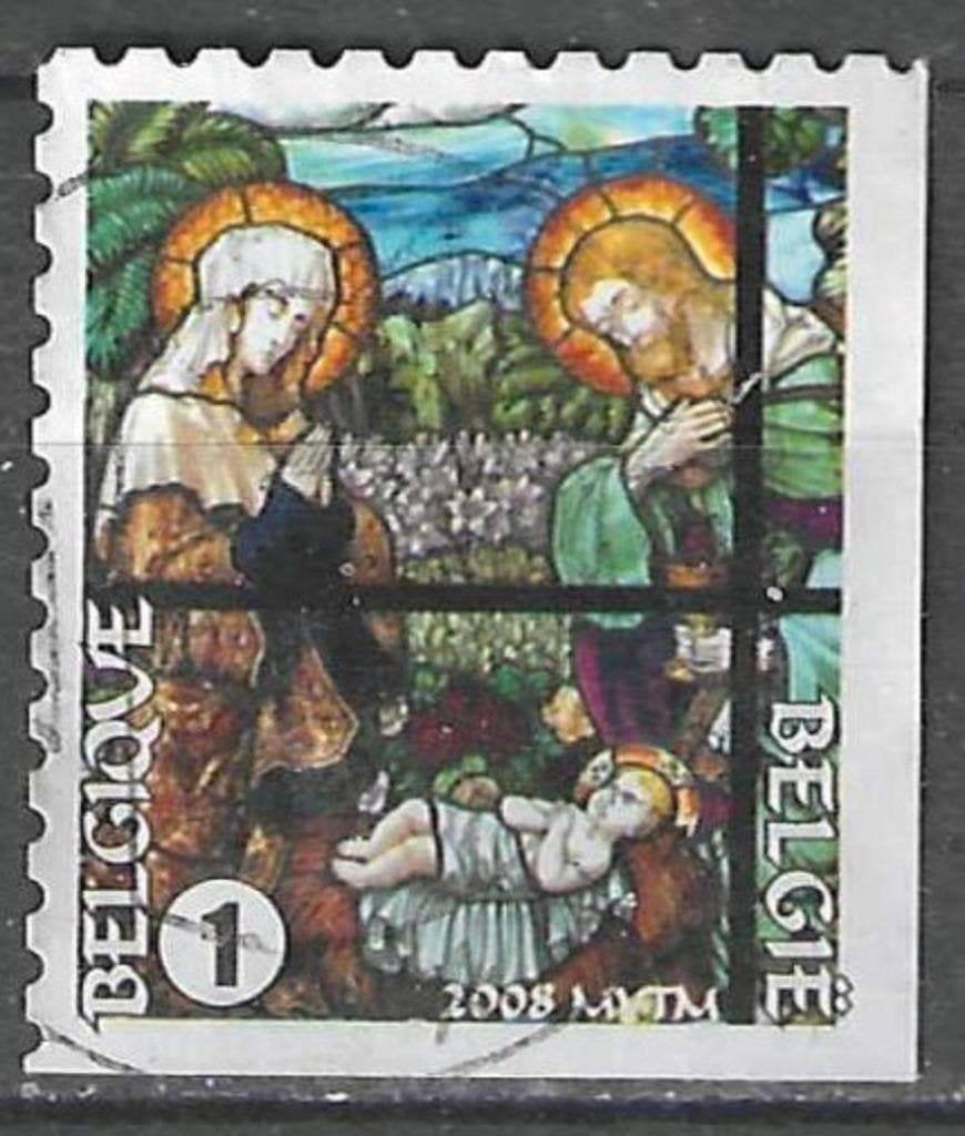 Belgique 2008 - Yvert 3846 /OBP 3865c - Noël et ouvel  (ST), Envoi, Affranchi, Oblitéré, Noël