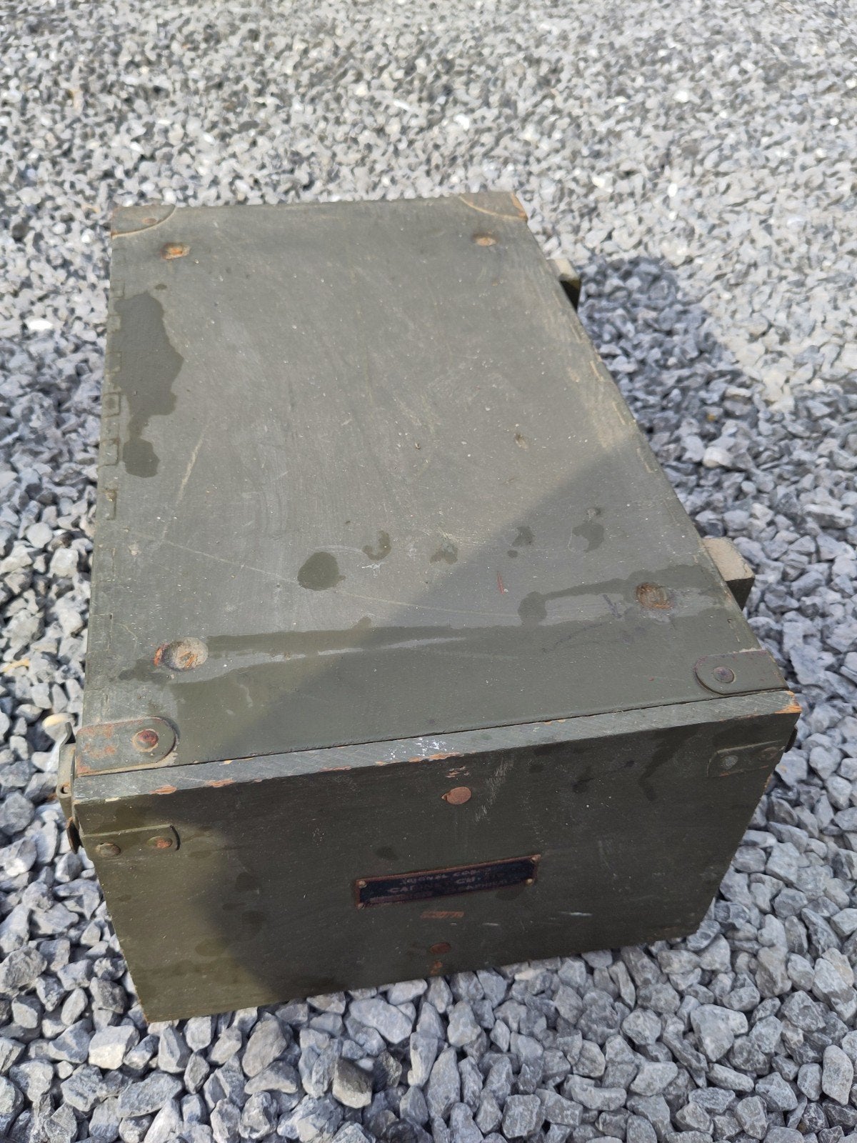 rare boîte us army signal corps cabinet ch.219 daté 1944, Collections, Enlèvement
