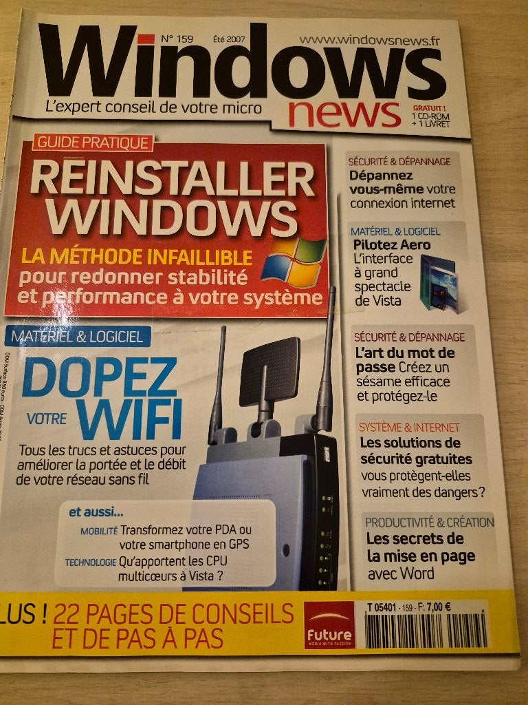 Magazine numéro 159 de Windows, Collections, Revues, Journaux & Coupures, Enlèvement ou Envoi, 1980 à nos jours, Journal ou Magazine