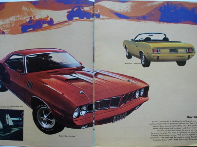 Plymouth/Chrysler 1971 part of Brochure Catalogue Prospekt, Envoi, Utilisé, Autres marques