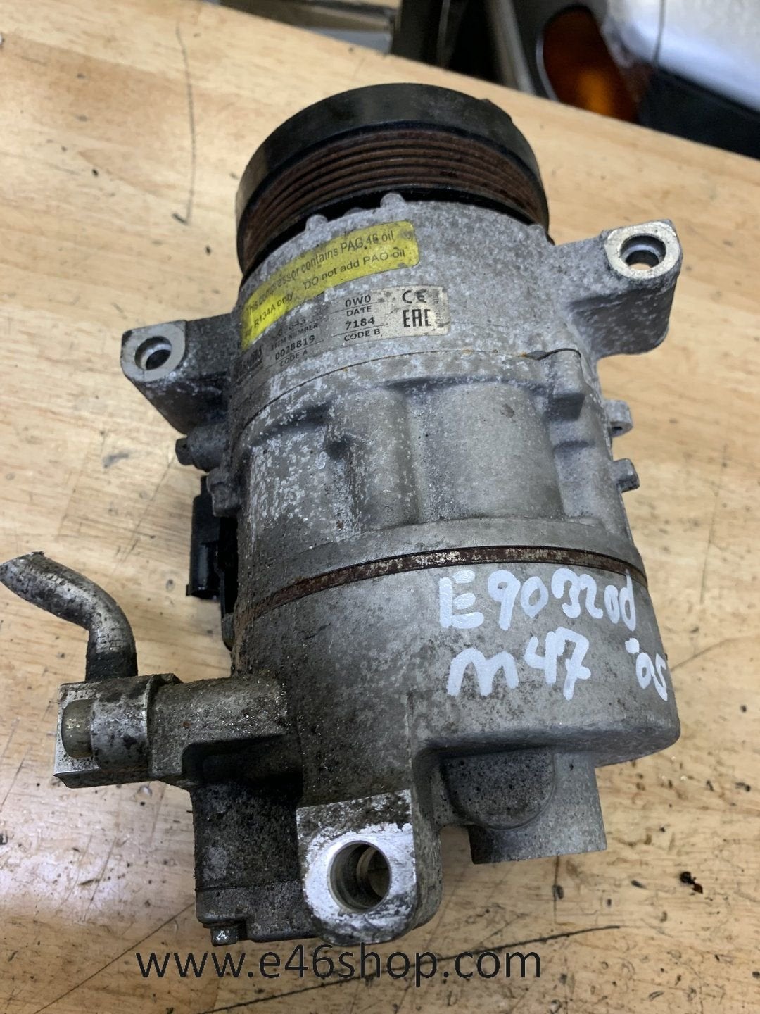 AIRCO POMP BMW E90 E91 320D 2005 M47 MOTOR, -, Utilisé, -, Enlèvement ou Envoi