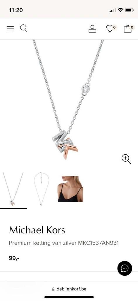 Michael kors halsketting nieuw, Handtassen en Accessoires, Kettingen, Ophalen, Verstelbaar, Nieuw, Goud