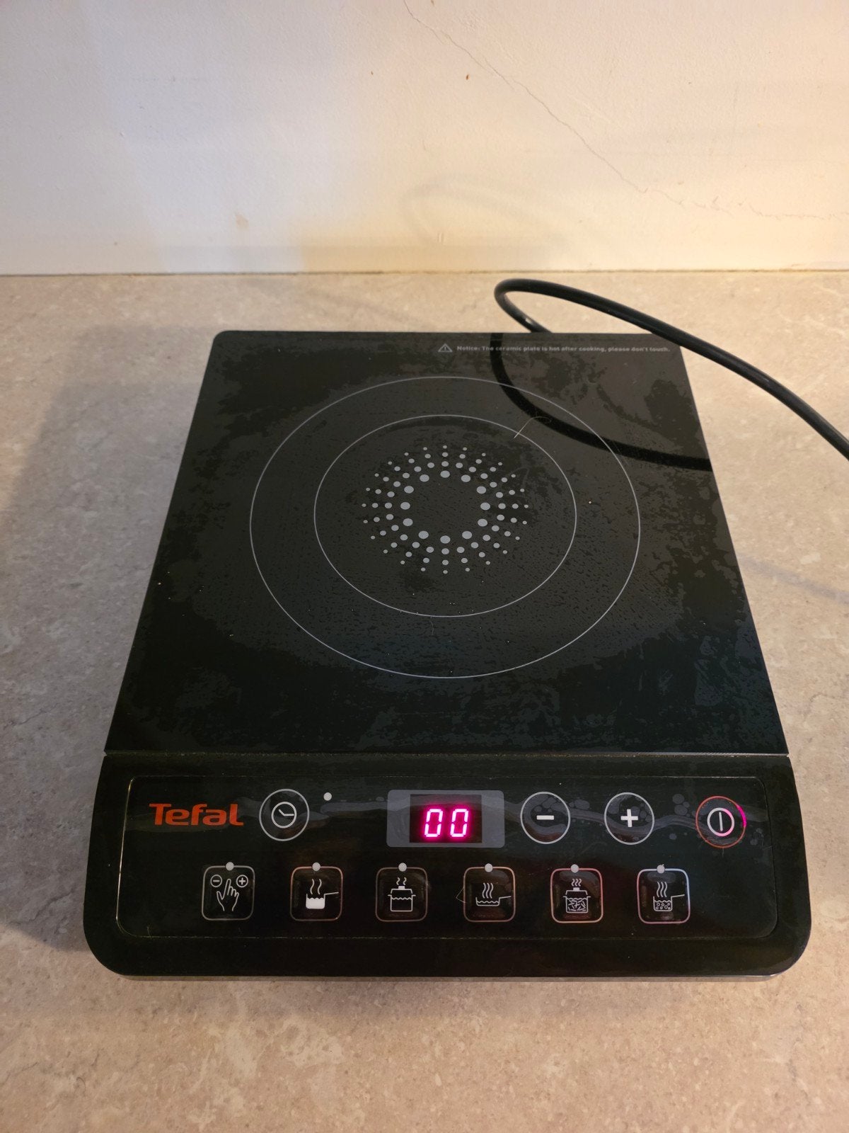 Plaque à induction Tefal 2100W IH2018 – Portable – Cuisine, Enlèvement ou Envoi, Induction