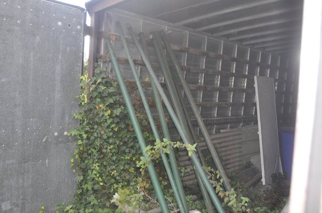 groene palen tuinpalen afsluiting, Ophalen of Verzenden, Zo goed als nieuw, 180 tot 250 cm, Palen