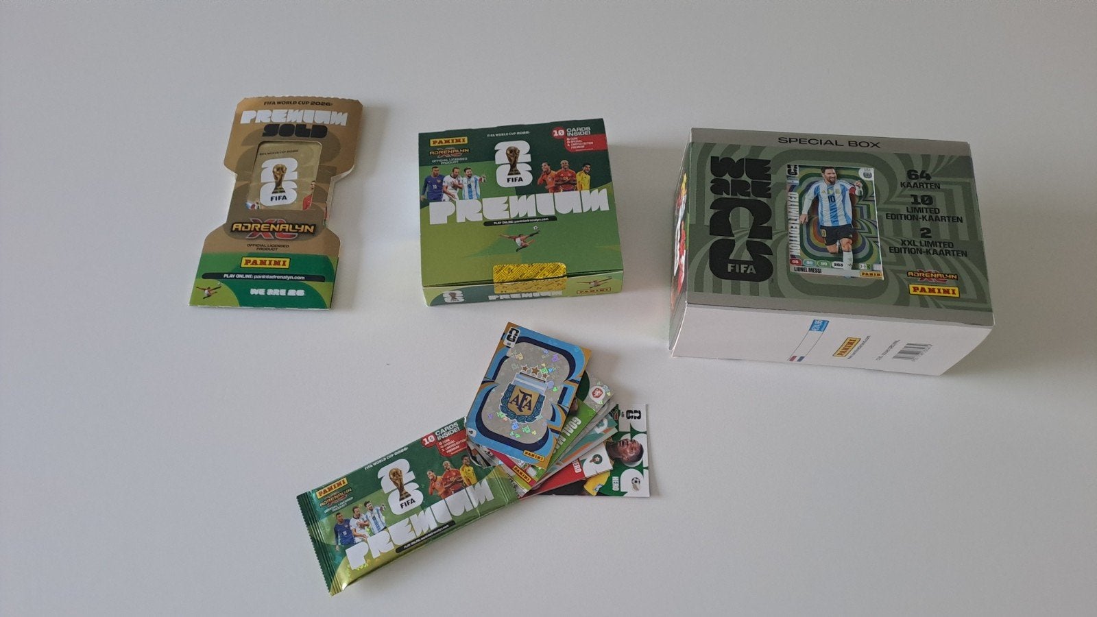 Cartes à jouer Panini FIFA 2026, Enlèvement