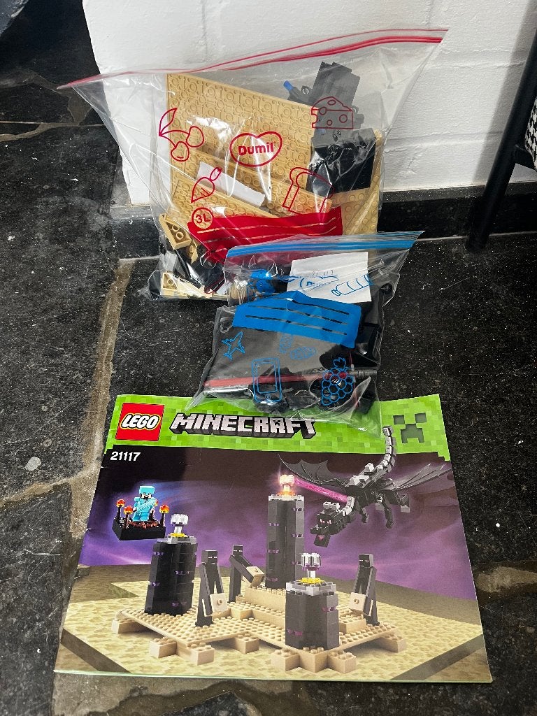 Lego Minecraft 2117 Le dragon de l'Ender, Enlèvement ou Envoi, Minecraft, Lego, Ensemble complet