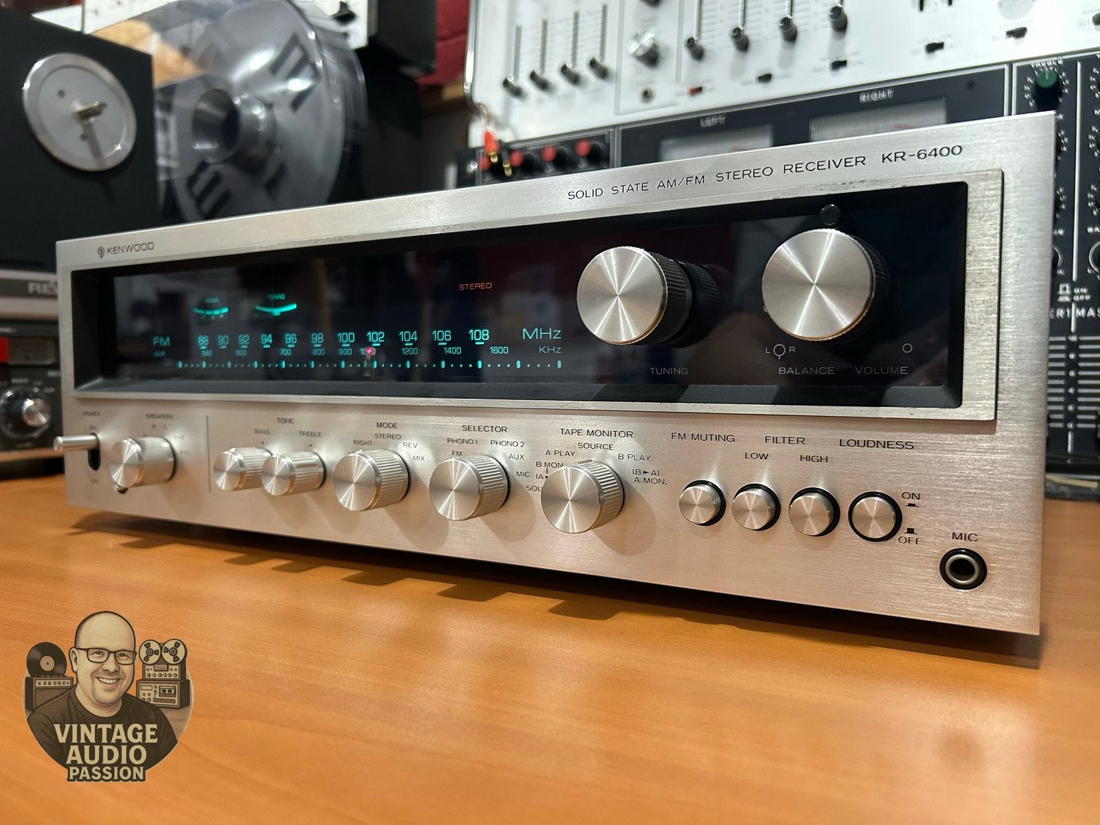 Receiver Kenwood, KR-6400, Audio, Tv en Foto, Versterkers en Ontvangers, Overige merken, Ophalen of Verzenden, Zo goed als nieuw