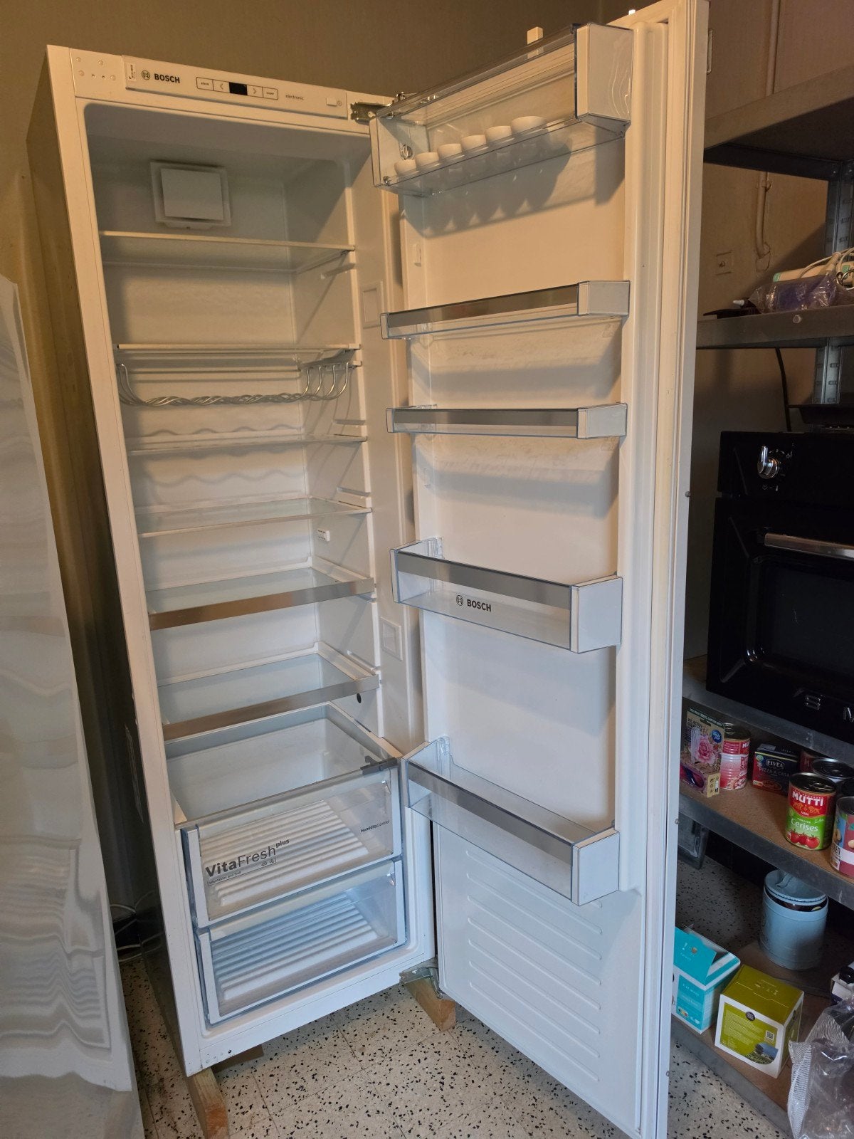 Luxe Bosch KIR81AF30 Inbouwkoelkast  177,5 cm perfecte staat, Ophalen, 200 liter of meer, 160 cm of meer, Energieklasse A of zuiniger