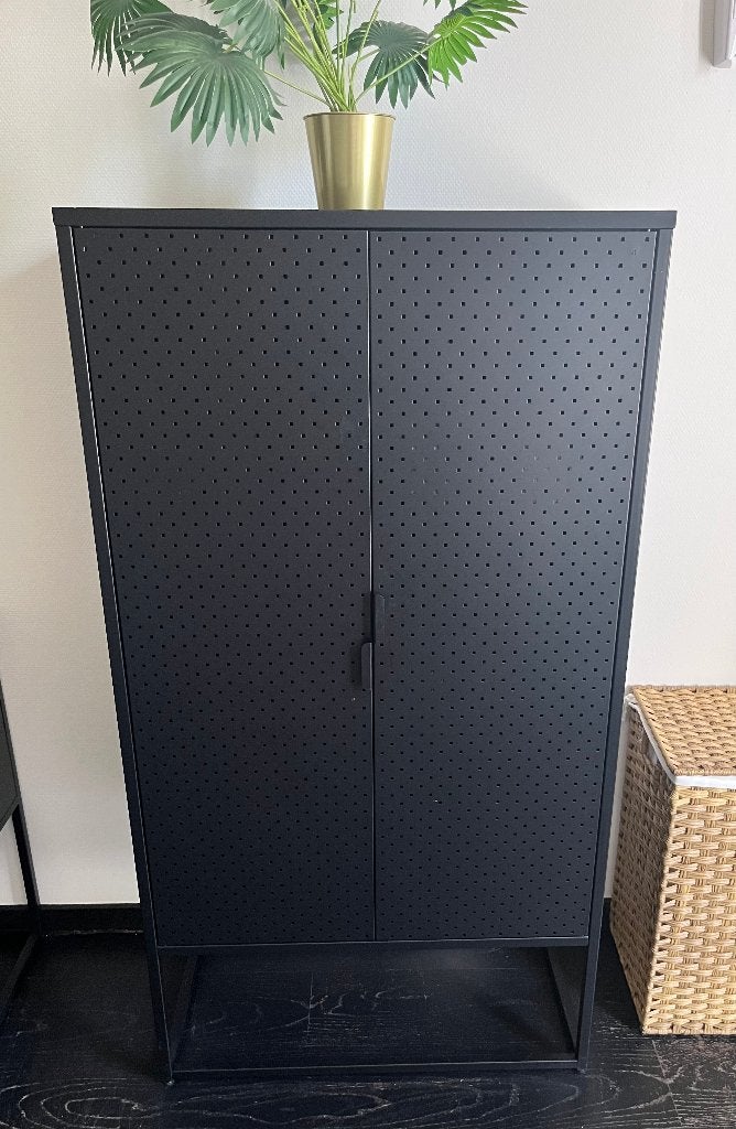 Armoire métallique noire 80x150x40, Maison & Meubles, Enlèvement, Métal, Avec porte(s)