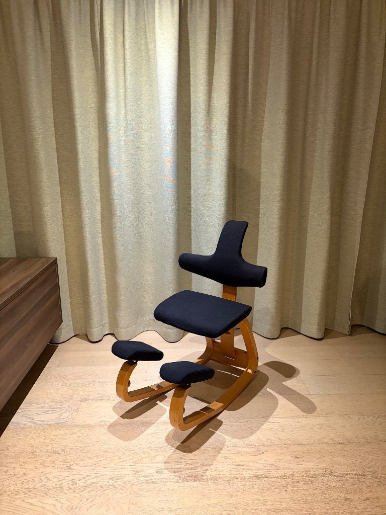 Originele Stokke Thatsit Balans (Back II) Kniestoel, Huis en Inrichting, Ophalen, Gebruikt, Zwart, Bureaustoel
