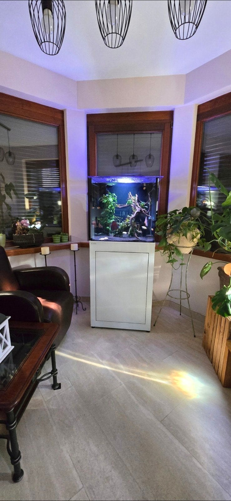 LEEG aquarium op maat AQUALIFE met meubel en led verlichting, Dieren en Toebehoren, Vissen | Aquaria en Toebehoren, Zo goed als nieuw