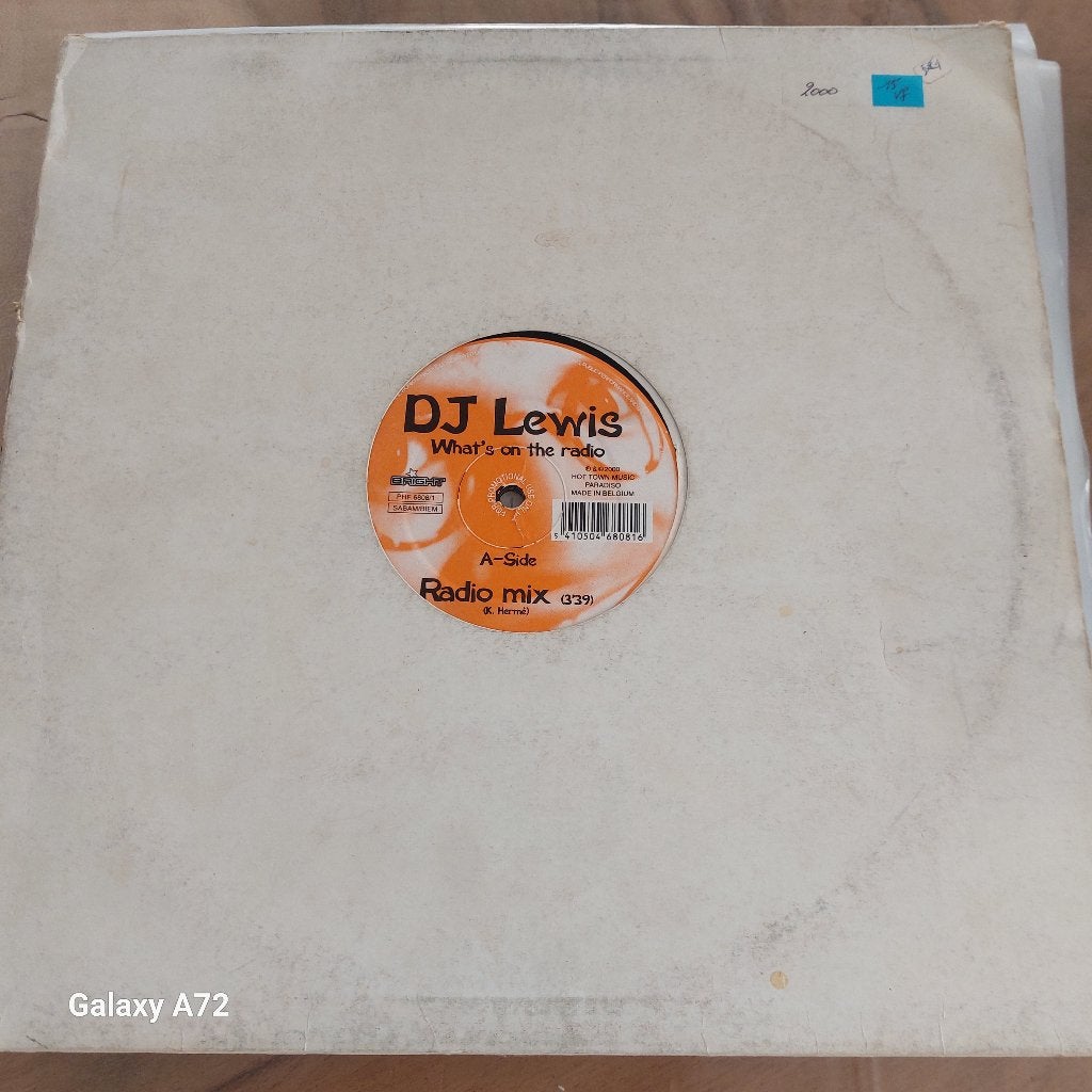 dj lewis what s on the radio 12 inch maxi, Cd's en Dvd's, Vinyl | Dance en House, Gebruikt, Overige genres, Ophalen of Verzenden