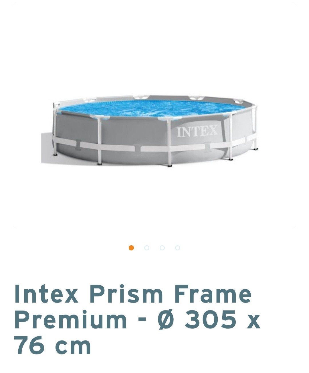 Piscine Intex Prism Premium 305 x 76, Jardin & Terrasse, Piscines, Enlèvement