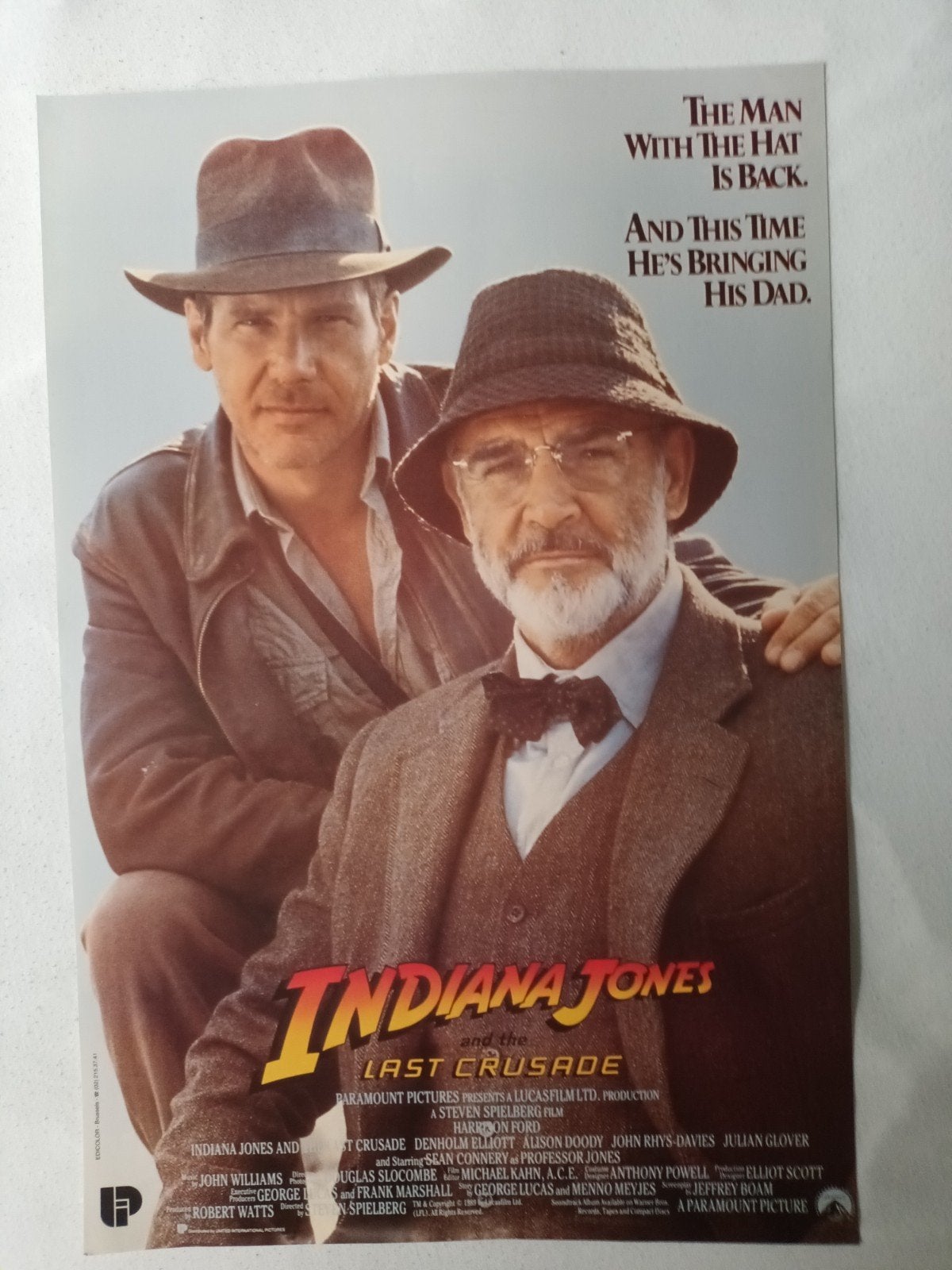 affiche du film Last Crusade, Enlèvement ou Envoi, Rectangulaire vertical, A1 jusqu'à A3, Utilisé