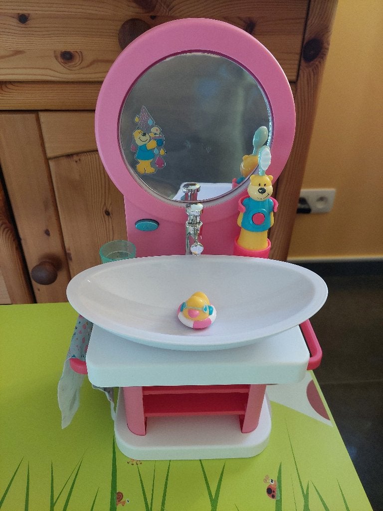 Baby born lavabo / wastafel met licht en geluid, Enfants & Bébés, Enlèvement, Utilisé, Baby Pop
