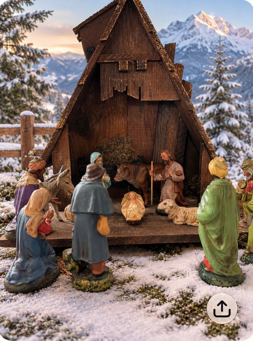 Mooie vintage kerststal, Tickets en Kaartjes