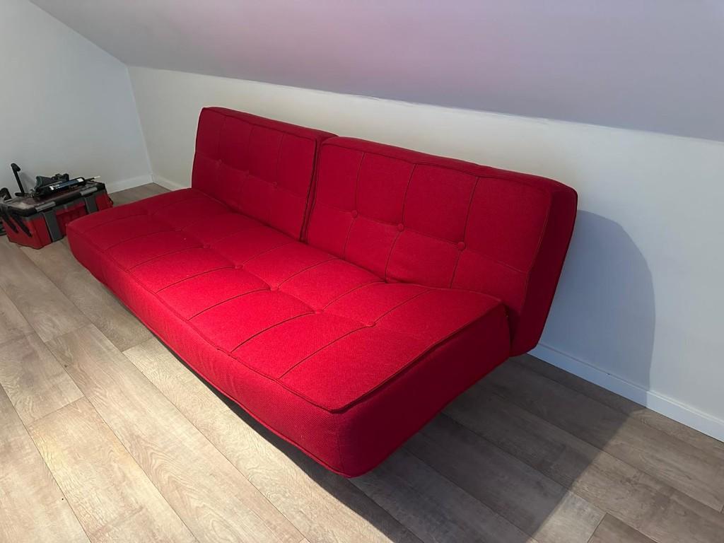Zetel bed, Ophalen, 150 tot 200 cm, 75 tot 100 cm, Zo goed als nieuw