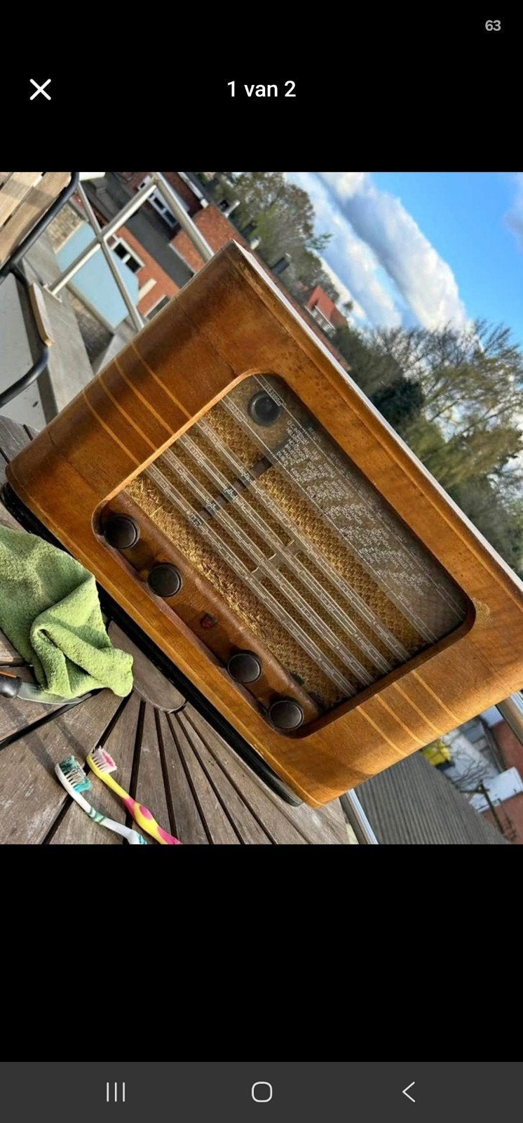 Vintage buizenradio, Antiquités & Art, Antiquités | TV & Hi-Fi, Enlèvement