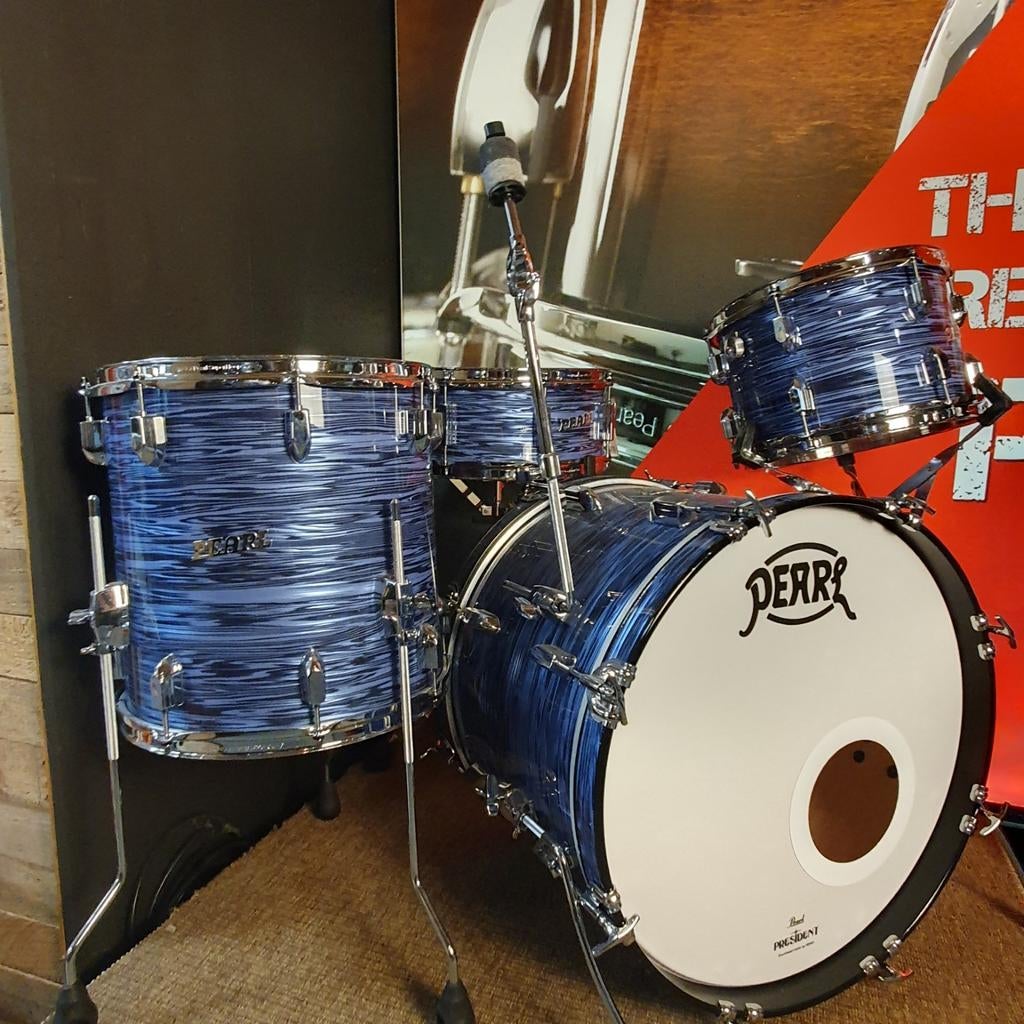 Pearl President Deluxe in Oceanië Ripple 4- delige shellset!, Muziek en Instrumenten, Drumstellen en Slagwerk, Ophalen of Verzenden