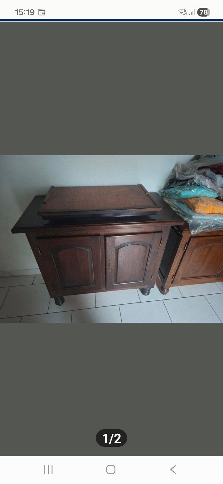 Eiken tv kastje 10 euro, Huis en Inrichting, Ophalen