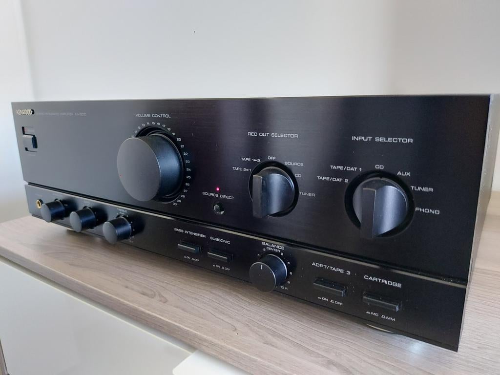 Kenwood KA 5010 zware stereoversterker + phono MM MC 11,7kg, Overige merken, Gebruikt, Ophalen of Verzenden, 60 tot 120 watt