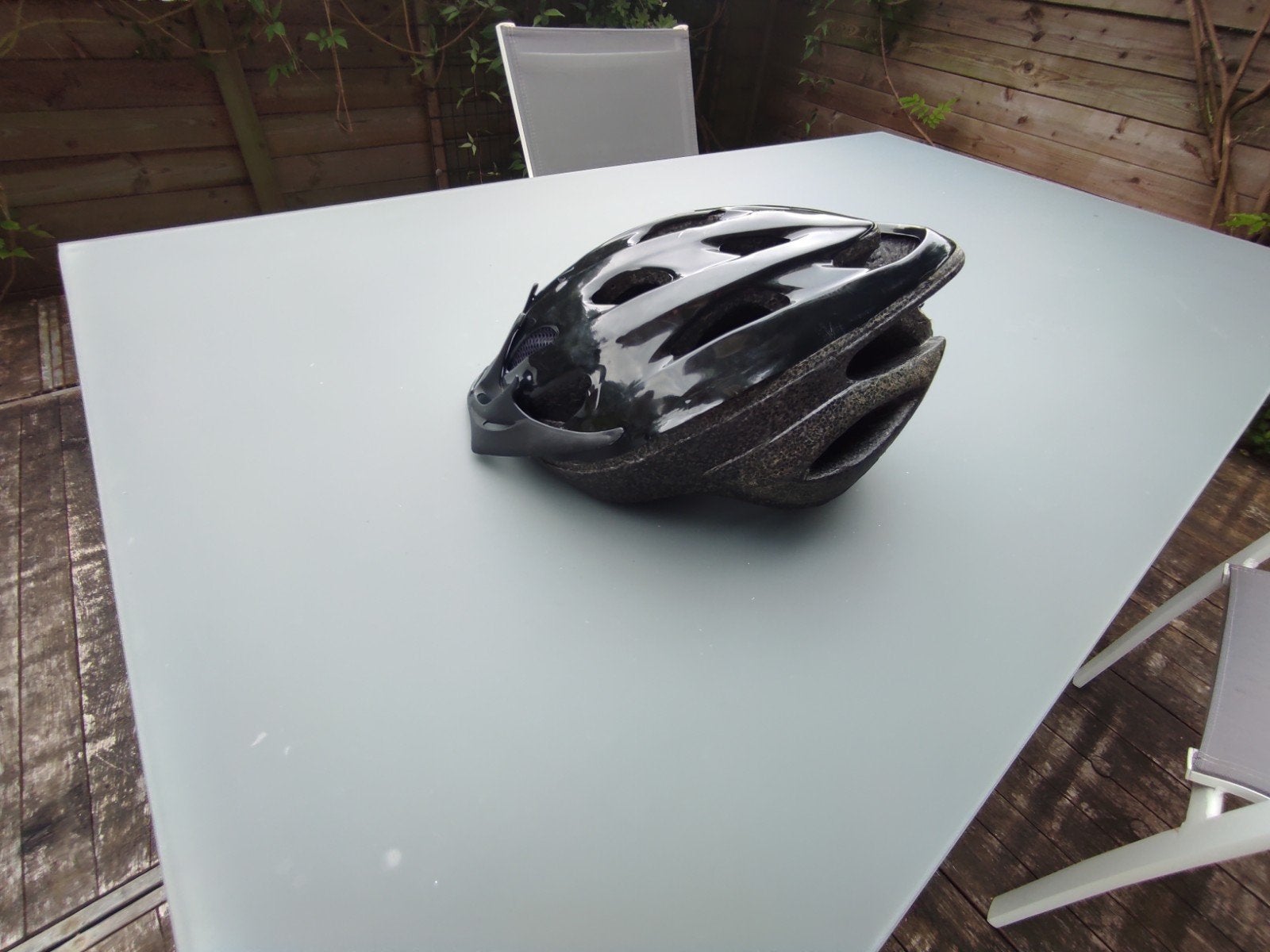 Casque vélo, Utilisé